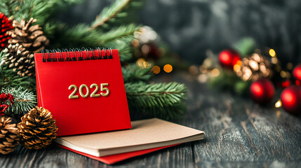 2025 New Year Calendar Date Background,generative ai	