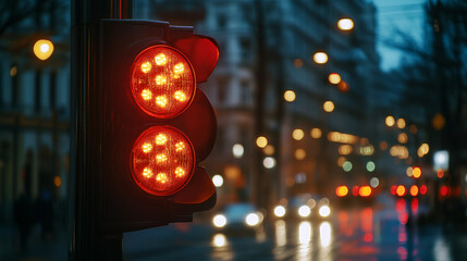 Traditional Chinese Red Lantern Lights at Night Background,generative ai	