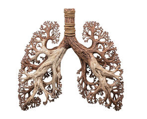 Obraz premium Lungs sculpted as intricate, branching trees