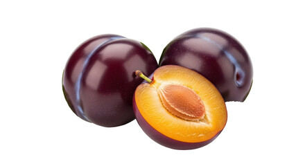 Isolated Plums