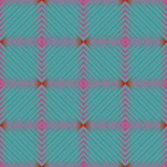Pink and blue geometric pattern with diamonds. Beautiful pattern for design, printing, batik.