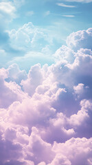 Colorful Cloud Sky Background with Sunlight Background,generative ai	