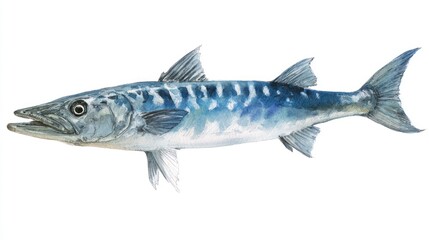 Fototapeta premium Watercolor illustration of a fish
