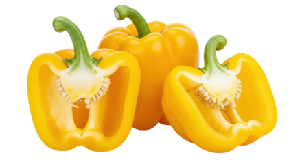 Isolated Yellow Bell Pepper