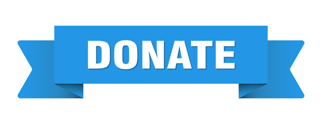 donate ribbon isolated on transparent background. donate ribbon