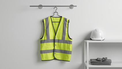 High Visibility Safety Vest on Hanger