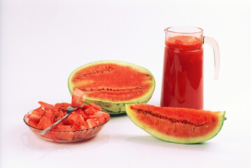 watermelon and juice