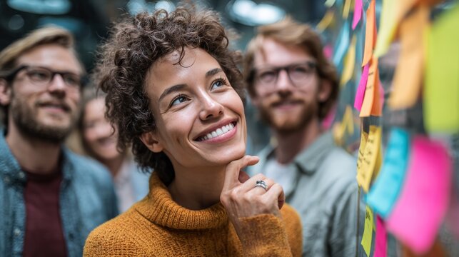 Collaborative brainstorming candid photography of colleagues generating engaging ideas