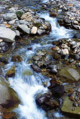 waterfall in the mountains
