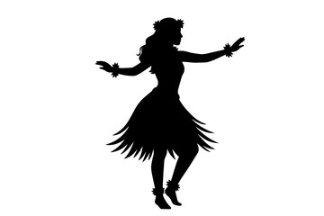 Fototapeta premium traditional dancing lady silhouette
