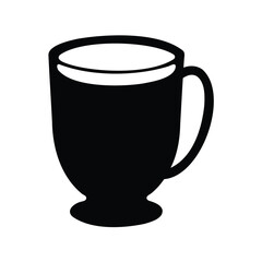 Elegant Silhouette of a Coffee Cup, Symbolic of Warmth and Comfort