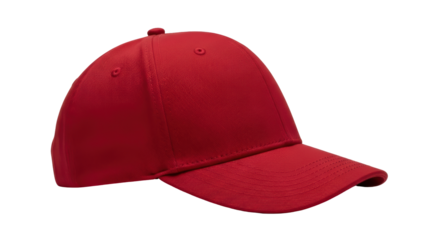 Isolated Red Baseball Cap