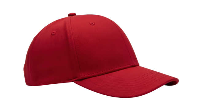 Isolated Red Baseball Cap