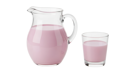 Isolated Strawberry Milk