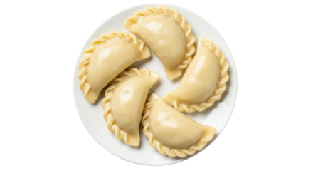 Isolated Plate of Empanadas