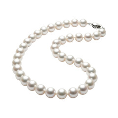 Obraz premium pearl necklace isolated on white