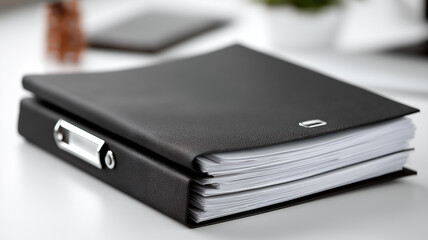 Professional Studio Image of Overfilled File Folders with Documents Against White Background, Highlighting Corporate Paperwork, Office Management, and Organized Administrative Workflow