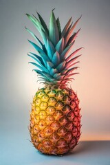 pineapple on the water, cinematic pineapple, pineapple, fruit