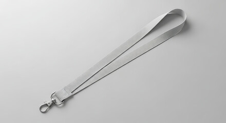 Blank Gray Lanyard Mockup Perfect for Branding and Design