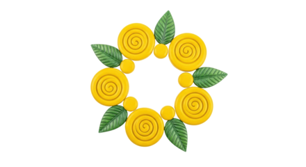 Isolated Yellow Decoration