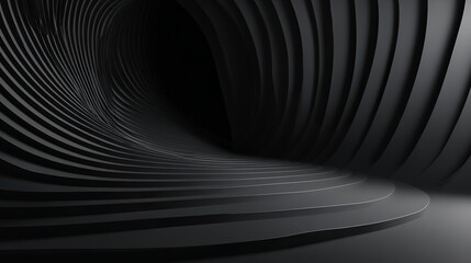 Discover the alluring depths of this dark, dynamic, and modern abstract tunnel design for your next creative project