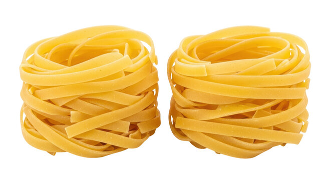 Isolated Tagliatelle Pasta