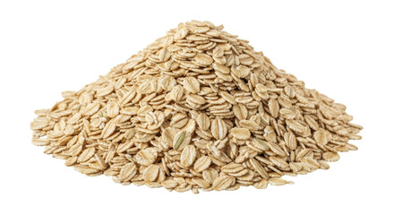 Isolated Rolled Oats Pile