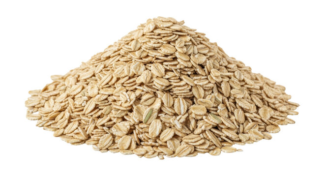 Isolated Rolled Oats Pile