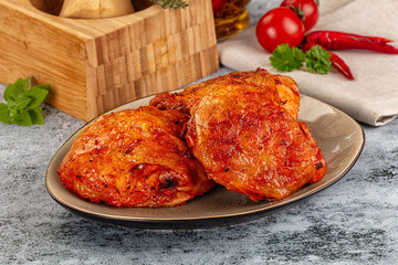 Baked marinated crispy chicken tighs