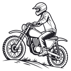Naklejka premium motorcycle on the road