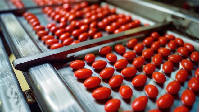 Automated machine manufacturing tablets.