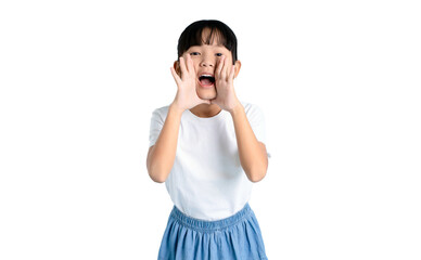 A young girl is screaming or shouting, possibly calling out for something, shown on PNG 