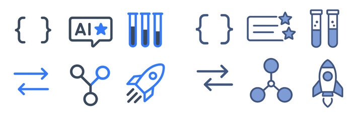 Modern vector illustrations of technology and science concepts