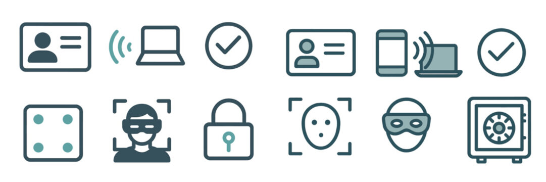 Vector illustration of security and technology concepts with icons