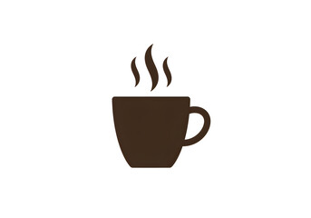 Obraz premium Warm cup of coffee emitting steam, perfect for morning routines or cozy breaks, evoking comfort and energy.