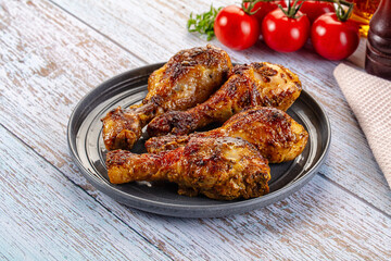 Baked chicken drumsticks with spices