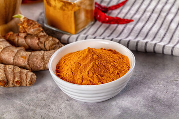 Indian tumeric cumin dry powder
