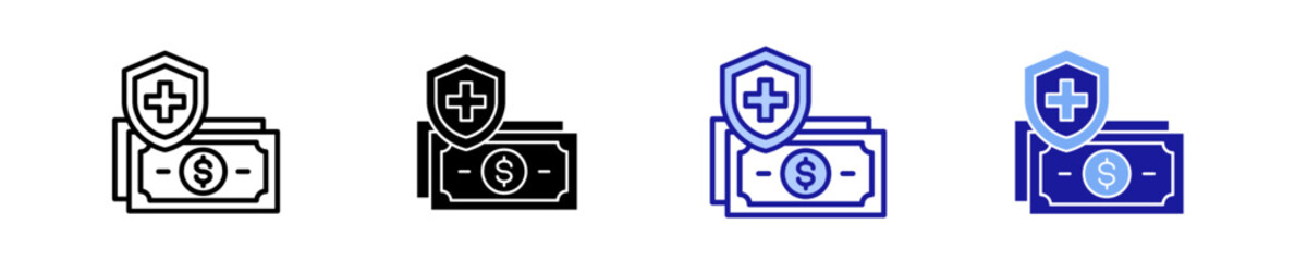 Insurance  Icon Set Multiple Style Collection