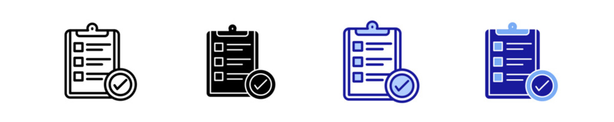 Report  Icon Set Multiple Style Collection