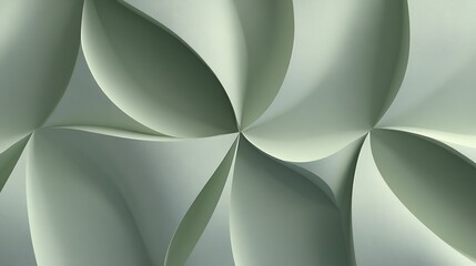 Abstract geometric pattern with flowing curves and soft light creating a sense of depth and movement