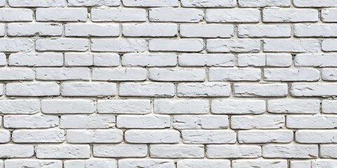 White brick wall with a few bricks missing