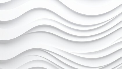 Abstract minimal white paper waves