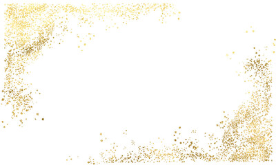 Golden abstract grunge frame.Golden frame. Gold splatter, sparkle, luxury, glitter stroke Golden on transparent background.Gold brush Png.Spray Gold Foil.Wedding design.