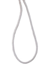 packing rope made of jute with a tied bow, isolate for clipping on a white background