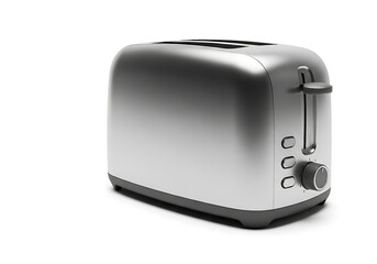 Silver toaster appliance kitchen equipment for breakfast food and cooking preparation