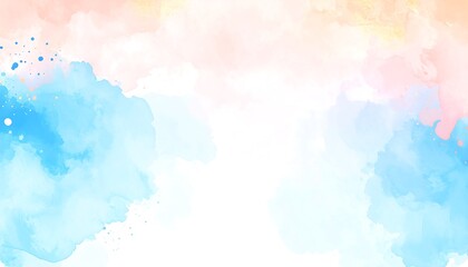 Pastel watercolor wash background