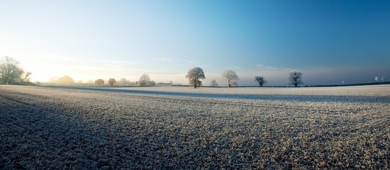 Cotswold farmland in winter