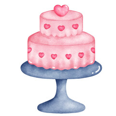 Pink Wedding Cake.