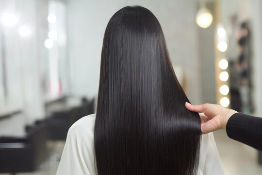 髪の毛、ストレート、縮毛矯正