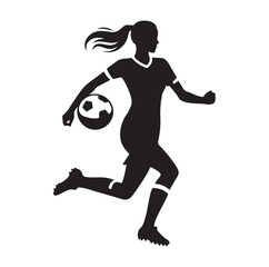 Female soccer player Vector25